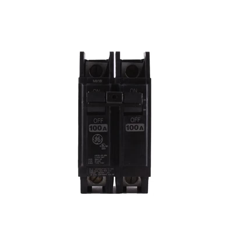 Q line circuit breakers are one-inch wide per pole, compact, thermal-magnetic devices designed for residential and commercial applications. The QC breakers are lug-lug versions of the Q Line and are available for 35mm DIN rail mounting. All Q Line circuit breakers feature Quick-make / Quick-break mechanisms, common trip bars, and easy to spot trip indication to ensure safety and reliability. Q Line breakers are available in 1, 2, and 3 pole versions and can be ordered with auxiliary contact and shunt trip accessories. 00WL Amps 100 A
