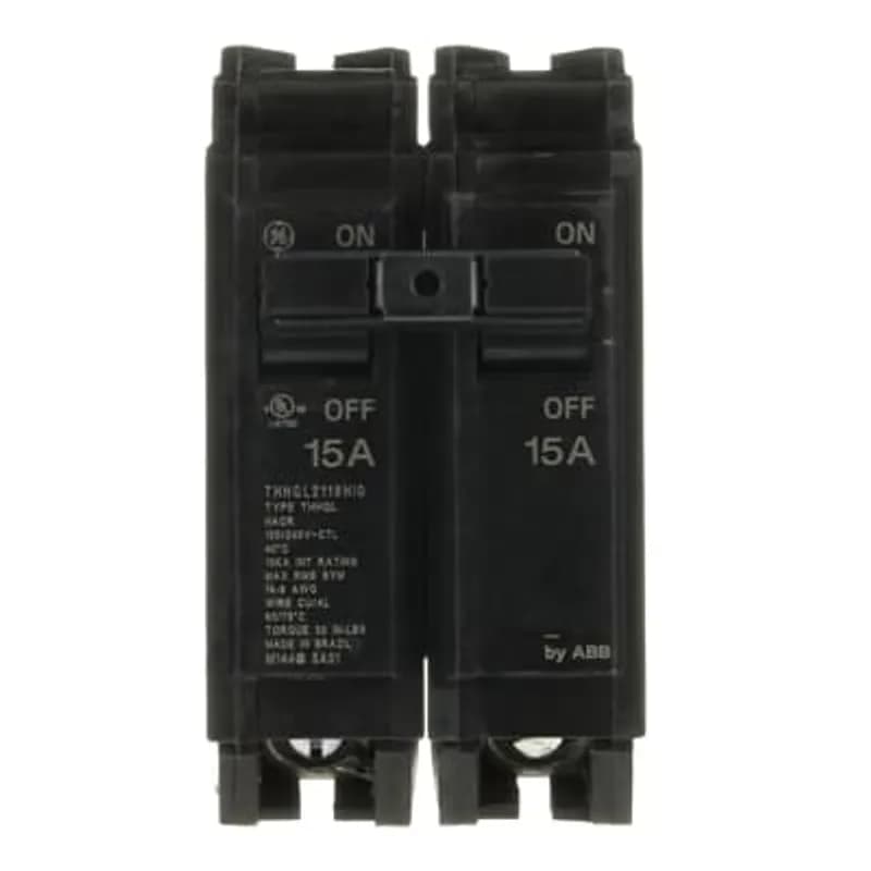 Q line circuit breakers are one-inch wide per pole, compact, thermal-magnetic devices designed for residential and commercial applications. The QL breakers are plug-in versions of the Q Line used for connection to load centers and lighting panels. All Q Line circuit breakers feature Quick-make / Quick-break mechanisms, common trip bars, and easy to spot trip indication to ensure safety and reliability. Q Line breakers are available in 1, 2, and 3 pole versions, can be ordered with auxiliary contact and shunt trip accessories, and can be ordered for use in HID applications. 5HID Amps 15 A