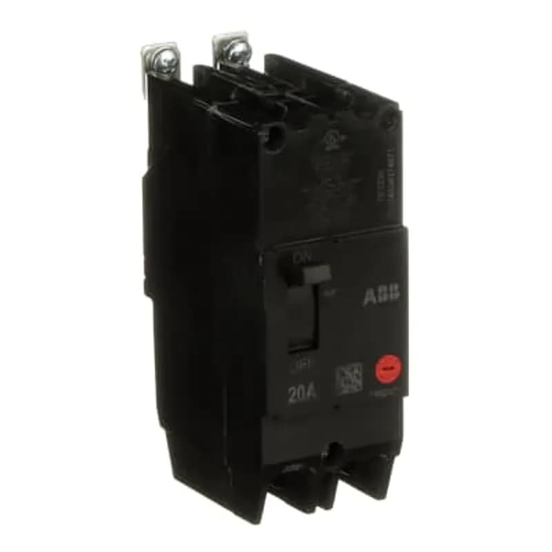 ABB - Electrification TEY220 - The TEY is a one-inch wide per pole, compact, "bolt-on" circuit breaker for use on grounded 480Y/277 Vac systems. The bolt-on mounting base accessory makes the TEY suitable for varied applications as a lug-lug breaker. All TEY circuit breakers feature Quick-make / Quick-break mechanisms, common trip bars, and easy to spot trip indication to ensure safety and reliability. TEY breakers are available in 1, 2, and 3 pole versions and can be ordered with auxiliary contact and shunt trip accessories. CIRCUIT BREAKER TWO POLE