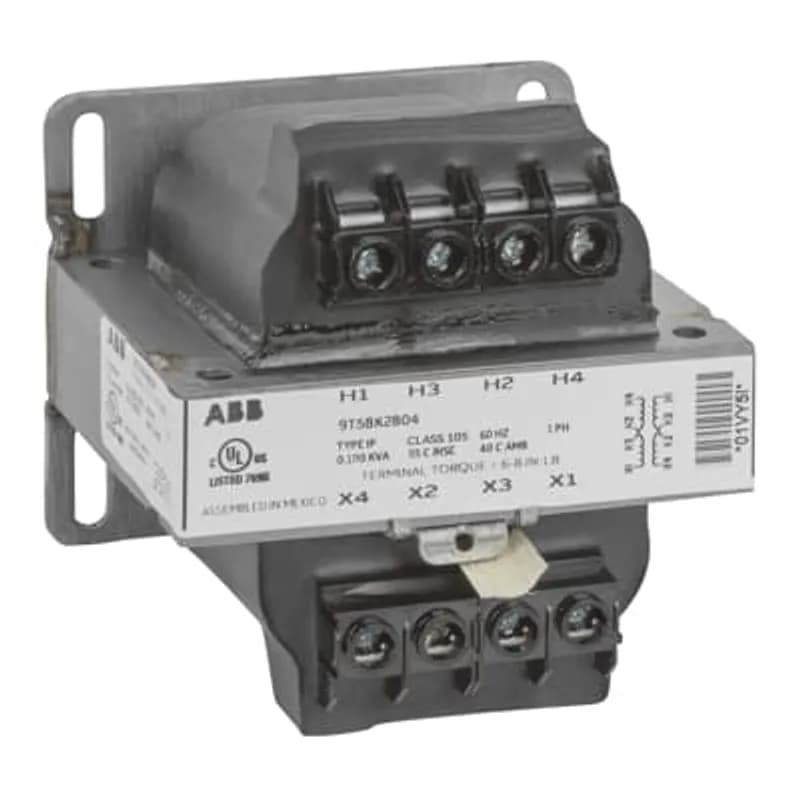 ABB's Machine tool core and coil transformers are isolation transformers designed to provide a high degree of secondary voltage stability (regulation) during a brief period of overload condition (also referred to as “inrush current”). They are ideal for applications where power regulation and space optimization are critical. Machine tool core and coil transformers feature welded cores to deliver outstanding performance, long life, and quiet operation.