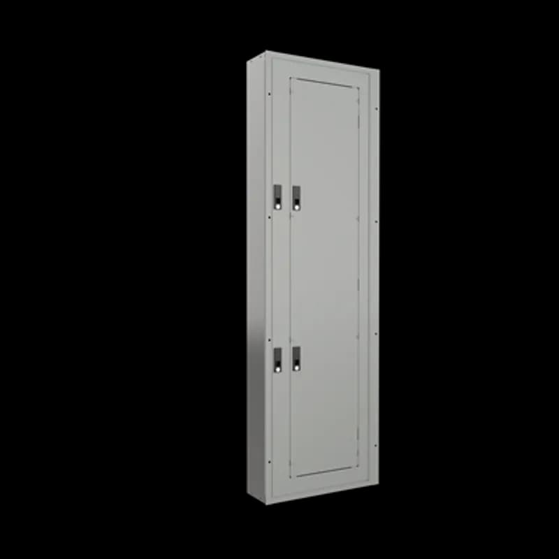 Door within door 20" front for surface mounted ReliaGear lightings panels. The door-in-door is convenient for contractors to gain easy access to equipment from the front of the panel. Door-in-door allows a contractor access to the gutters without removing the front.