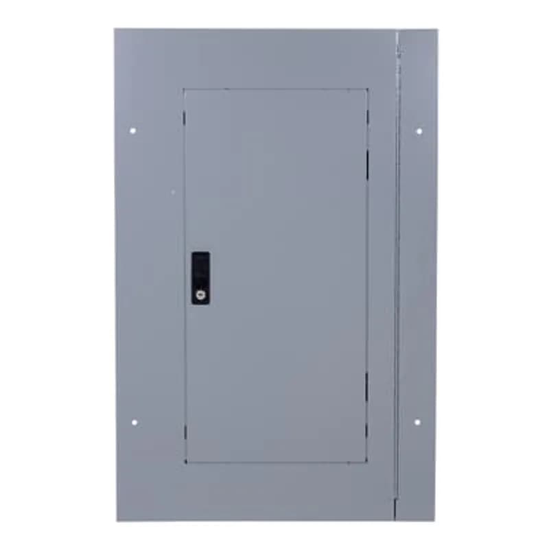 Door within door 20" front for flush mounted ReliaGear lightings panels. The door-in-door is convenient for contractors to gain easy access to equipment from the front of the panel. Door-in-door allows a contractor access to the gutters without removing the front.