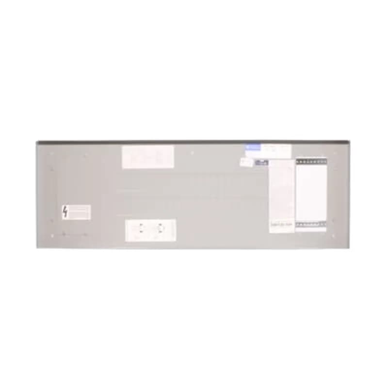 ReliaGear Pro-Stock panelboards offer a symmetrical design for top or bottom feed with main breaker or main lugs. With a reversible interior, there is no need to specify top or bottom feed. Modular kits are available from inventory for immediate availability to your customers in over 1,500 panel designs. Main bus ratings of 250 A and 400 A main breaker; 225 A, 400 A and 600A main lug available.