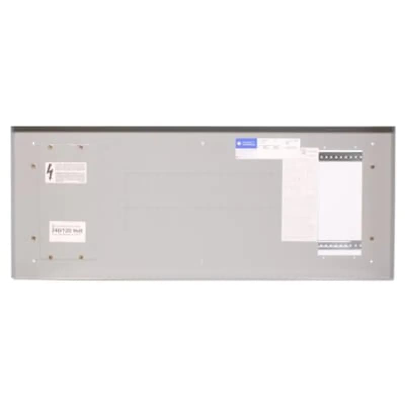 ReliaGear Pro-Stock panelboards offer a symmetrical design for top or bottom feed with main breaker or main lugs. With a reversible interior, there is no need to specify top or bottom feed. Modular kits are available from inventory for immediate availability to your customers in over 1,500 panel designs. Main bus ratings of 250 A and 400 A main breaker; 225 A, 400 A and 600A main lug available.