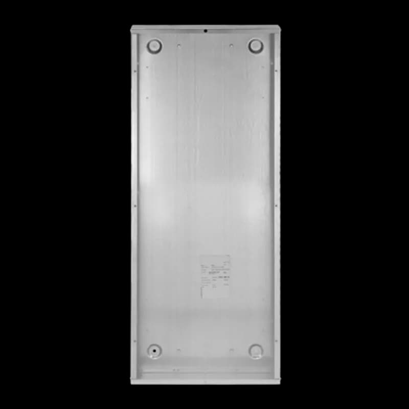 NEMA 1 Enclosures are available with 3 fronts. The blank end walls are standard, and knockouts are available optionally.