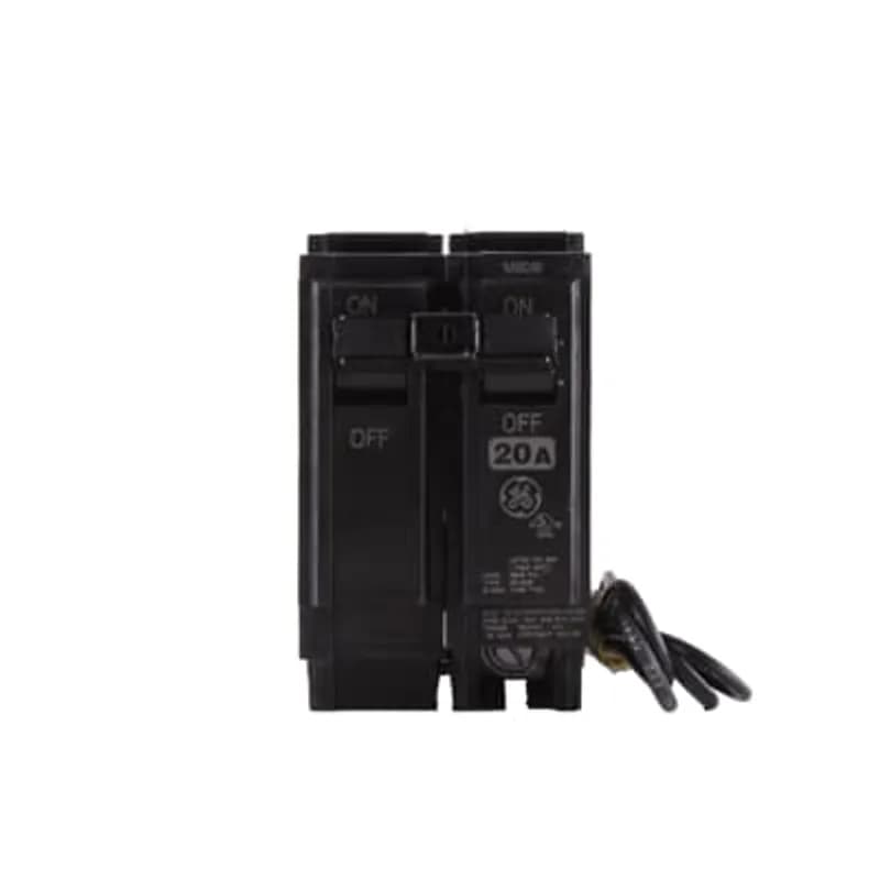 Shunt Trip breakers provide all the basic features of a standard breaker, plus they provide a connection for an external power shut off switch outside the main breaker.The THQL1120ST1 breaker features a shunt trip, 1 poles, an ampere rating of 20 A, an interrupting rating of 10kAIC, and a voltage rating of 120/240V.