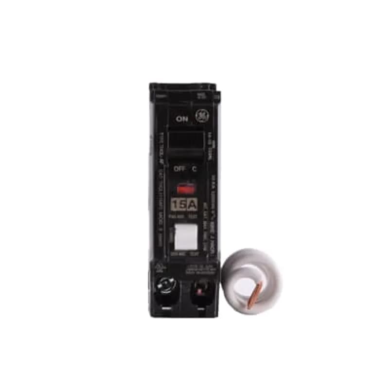 ABB - Electrification THQL1115AF2 - Arc fault breakers are designed to detect and prevent damages from arcing caused by damaged wire insulation or a frayed extension cord. All Q Line circuit breakers are one inch wide per pole, compact devices that feature: Quick-make / Quick-break mechanisms, common trip bars, and easy-to-spot trip indications to ensure safety and reliability. AF2 is a called a Combination breaker as it protects against arcs in both parallel and series and meets current NEC standards. The THQL1115AF2 breaker features arc-fault interrupting technology, 2 poles, an ampere rating of 15 A, an interrupting rating of 10kAIC, and a voltage rating of 120/240V.