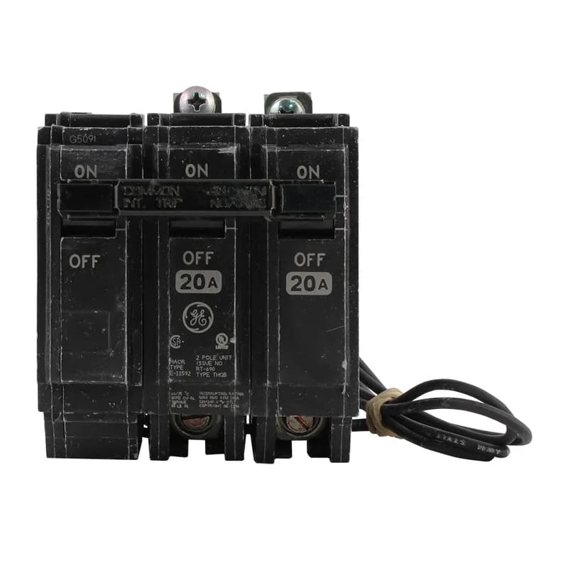 Q line circuit breakers are one-inch wide per pole, compact, thermal-magnetic devices designed for residential and commercial applications. The QB breakers are bolt-on versions of the Q Line used for bolting to the bus connections of load centers and lighting panels. All Q Line circuit breakers feature Quick-make / Quick-break mechanisms, common trip bars, and easy to spot trip indication to ensure safety and reliability. Q Line breakers are available in 1, 2, and 3 pole versions, can be ordered with auxiliary contact and shunt trip accessories, and can be ordered for use in HID applications. 0ST1 Amps 50 A