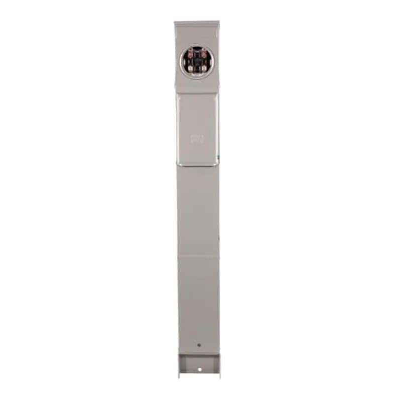 ABB - Electrification GE1LM532ES - General Electrics metallic RV units are manufactured using 16-gauge, galvanized zinc-coated steel and NEMA 3R construction, which resists corrosion and fading and provides lasting service in outdoor applications. Units are available in surface mount and earth burial or pad mount posts, metered or un-metered, offering a wide range of receptacle configurations to fit your needs. 32ES4112