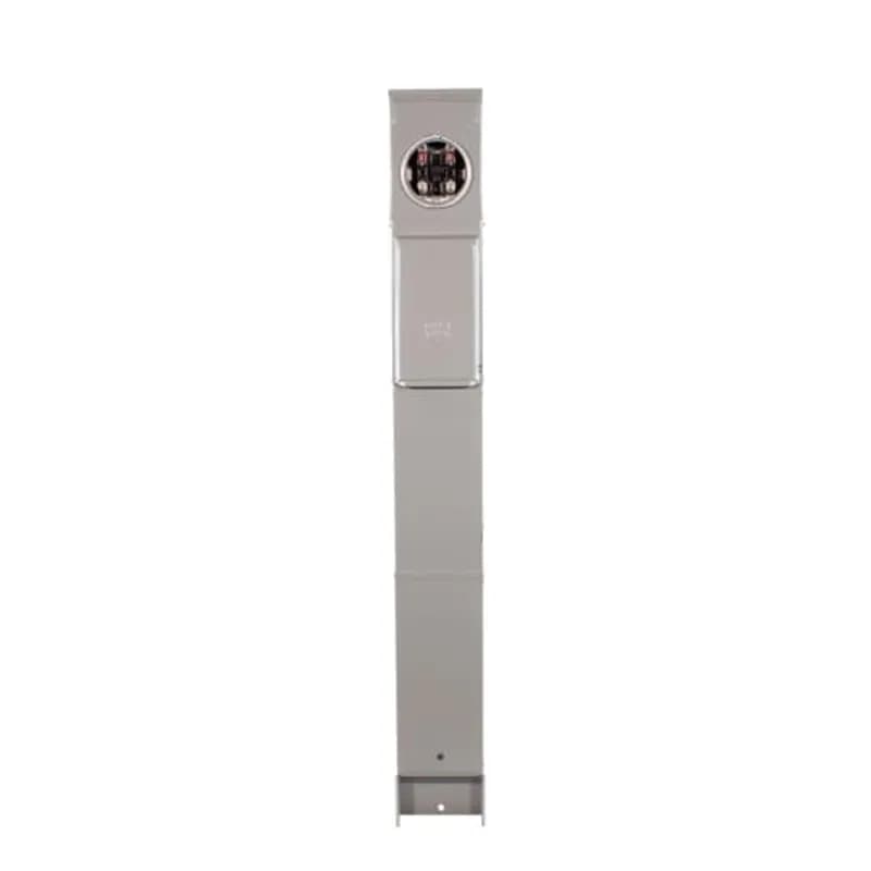 ABB - Electrification GE1LM532EB - General Electrics metallic RV units are manufactured using 16-gauge, galvanized zinc-coated steel and NEMA 3R construction, which resists corrosion and fading and provides lasting service in outdoor applications. Units are available in surface mount and earth burial or pad mount posts, metered or un-metered, offering a wide range of receptacle configurations to fit your needs. 32EB4181