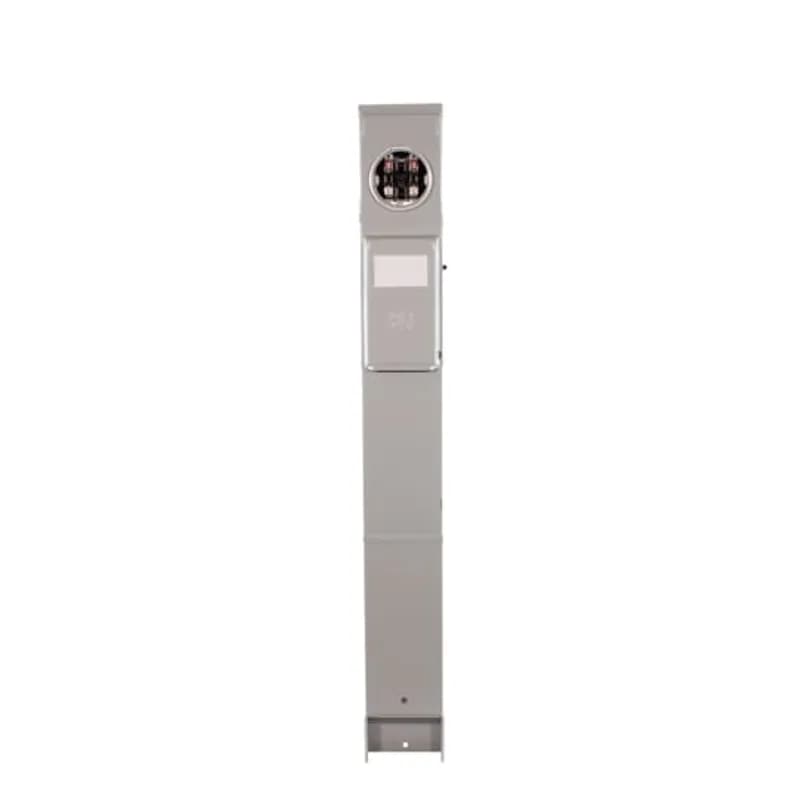 ABB - Electrification GE1LM532ESL - General Electrics metallic RV units are manufactured using 16-gauge, galvanized zinc-coated steel and NEMA 3R construction, which resists corrosion and fading and provides lasting service in outdoor applications. Units are available in surface mount and earth burial or pad mount posts, metered or un-metered, offering a wide range of receptacle configurations to fit your needs. 2ESL4136