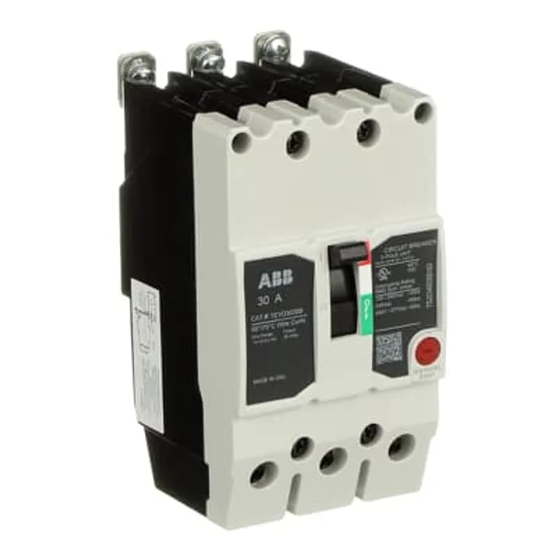 ABB - Electrification TEYD3030B - The TEY is a one-inch wide per pole, compact, "bolt-on" circuit breaker for use on grounded 480Y/277 Vac systems. The bolt-on mounting base accessory makes the TEY suitable for varied applications as a lug-lug breaker. All TEY circuit breakers feature Quick-make / Quick-break mechanisms, common trip bars, and easy to spot trip indication to ensure safety and reliability. TEYD breakers are available in 1, 2, and 3 pole versions 2&3 pole versions can be ordered with auxiliary contact, shunt trip, undervoltage release, or bell alarm accessories. TEYx Circuit Breaker 3P 30A