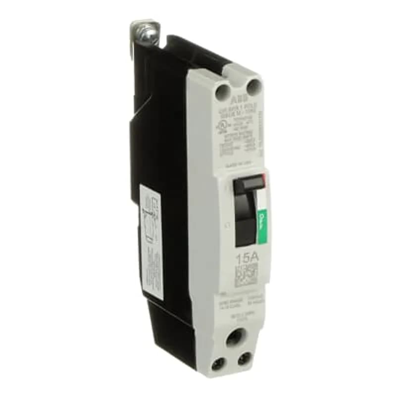 ABB - Electrification TEYH1015B - The TEY is a one-inch wide per pole, compact, "bolt-on" circuit breaker for use on grounded 480Y/277 Vac systems. The bolt-on mounting base accessory makes the TEY suitable for varied applications as a lug-lug breaker. All TEY circuit breakers feature Quick-make / Quick-break mechanisms, common trip bars, and easy to spot trip indication to ensure safety and reliability. TEYH breakers are available in 1, 2, and 3 pole versions 2&3 pole versions can be ordered with auxiliary contact, shunt trip, undervoltage release, or bell alarm accessories. 15A 1POLE 35KA 480/277 CKT BKR