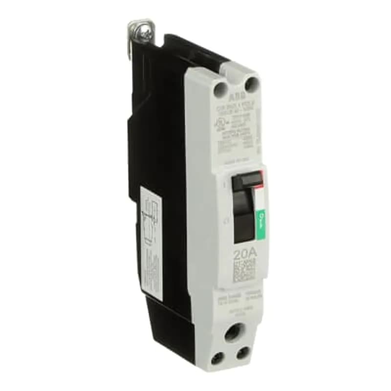 ABB - Electrification TEYH1020B - The TEY is a one-inch wide per pole, compact, "bolt-on" circuit breaker for use on grounded 480Y/277 Vac systems. The bolt-on mounting base accessory makes the TEY suitable for varied applications as a lug-lug breaker. All TEY circuit breakers feature Quick-make / Quick-break mechanisms, common trip bars, and easy to spot trip indication to ensure safety and reliability. TEYH breakers are available in 1, 2, and 3 pole versions 2&3 pole versions can be ordered with auxiliary contact, shunt trip, undervoltage release, or bell alarm accessories. 20A 1POLE 35KA 480/277 CKT BKR