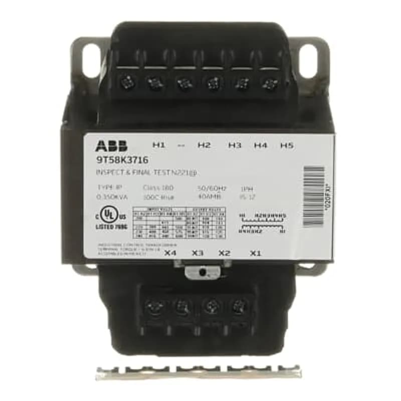 ABB's Machine tool core and coil transformers are isolation transformers designed to provide a high degree of secondary voltage stability (regulation) during a brief period of overload condition (also referred to as “inrush current”). They are ideal for applications where power regulation and space optimization are critical. Machine tool core and coil transformers feature welded cores to deliver outstanding performance, long life, and quiet operation.