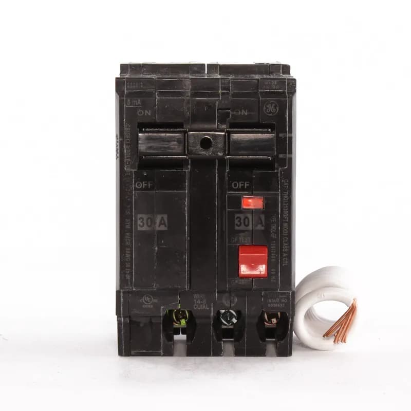 General Electric Distribution Equipment And Circuit Breakers Thql 2P 120/240V 30A Gfci Slftst P