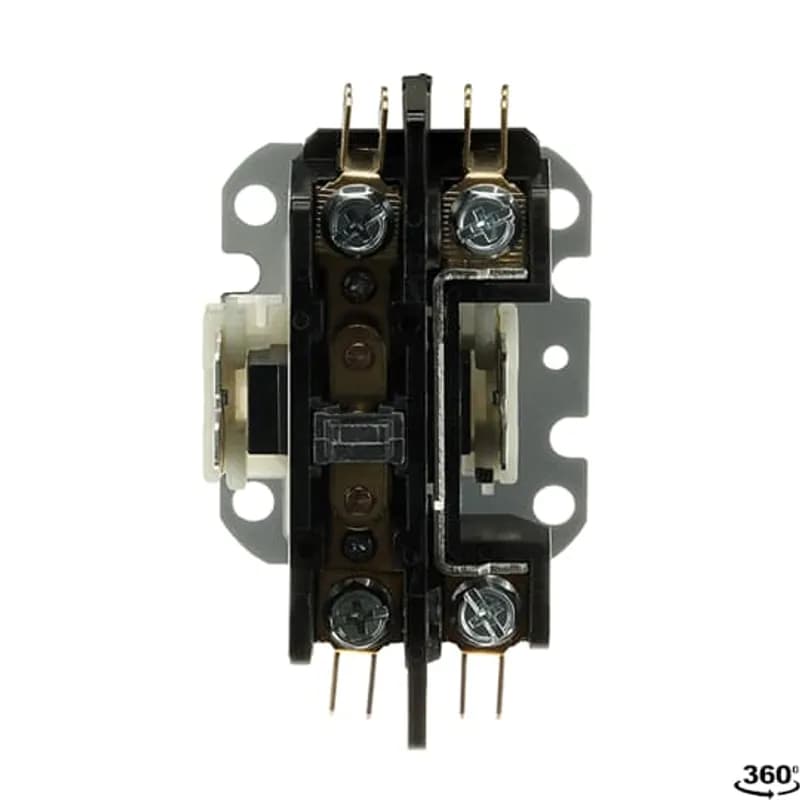 DP20C1P-1 DP contactor provide outstanding performance in various HVAC, Food service equipment, refrigeration and welding applications and meet all relevant standards, including UL, CSA and IEC. Industry standard mounting plate provides easily accessible mounting holes.