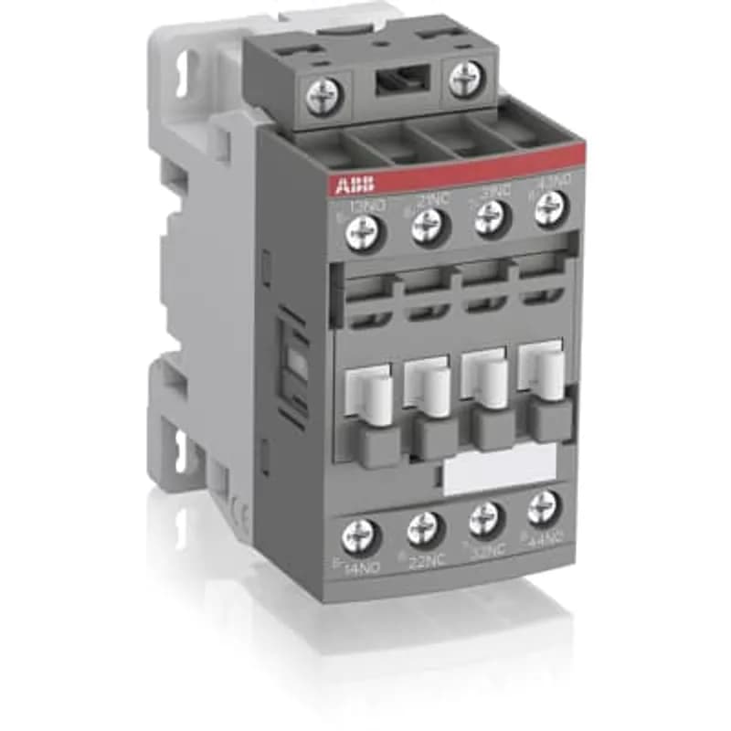 NFZ contactor relays are used for switching auxiliary and control circuits. NFZ contactor relays include an electronic coil interface accepting a wide control voltage Uc min. ... Uc max. Only four coils cover control voltages between 24...250 V 50/60 Hz or 12...250 V DC. NF contactor relays can manage large control voltage variations. One coil can be used for different control voltages used worldwide without any coil change NFZ contactor relays allow direct control by PLC-output ⥠24 V DC 500 mA and obtain a reduced holding coil consumption. NFZ contactor relays withstand short voltage dips and voltage sags (SEMI F47-0706 compliance) between 24...250 V 50/60 Hz NFZ contactor relays have built-in surge protection and do not require additional surge suppressors - Poles: 4-pole contactor relays (mechanically-linked auxiliary contacts compliant with Annex L of IEC 60947-5-1 and including the "Mechanically Linked" symbol on the contactor relay side) - Control Circuit: AC or DC operated - Accessories: a wide range of Accessories is available.