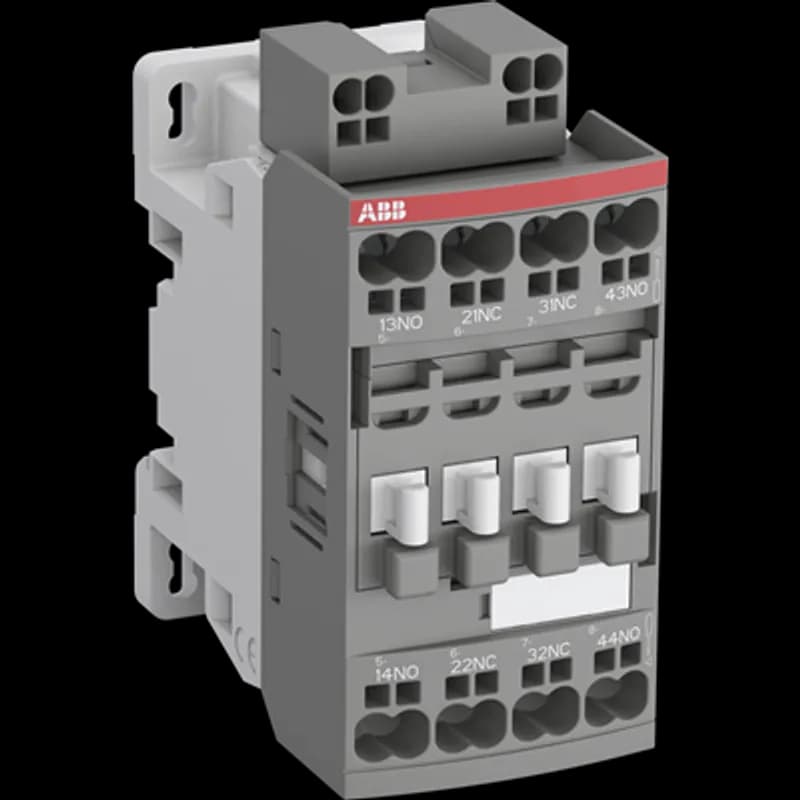 NFZ..K contactor relays are used for switching auxiliary and control circuits. NFZ contactor relays include an electronic coil interface accepting a wide control voltage Uc min. ... Uc max. Only four coils cover control voltages between 24...250 V 50/60 Hz or 12...250 V DC. NF contactor relays can manage large control voltage variations. One coil can be used for different control voltages used worldwide without any coil change NFZ contactor relays allow direct control by PLC-output ≥ 24 V DC 500 mA and obtain a reduced holding coil consumption. NFZ contactor relays withstand short voltage dips and voltage sags (SEMI F47-0706 compliance) between 24...250 V 50/60 Hz NFZ contactor relays have built-in surge protection and do not require additional surge suppressors. NFZ..K include Push-in Spring terminals. Only one push is all you need for extremely fast wiring: faster than ever installation, easier than ever wiring, reliable as ever connections. - Poles: 4-pole contactor relays (mechanically-linked auxiliary contacts compliant with Annex L of IEC 60947-5-1 and including the "Mechanically Linked" symbol on the contactor relay side) - Accessories: a wide range of accessories is available.