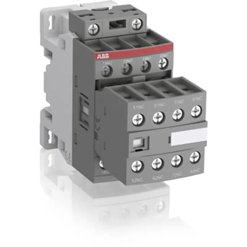 NFZ contactor relays are used for switching auxiliary and control circuits. NFZ contactor relays include an electronic coil interface accepting a wide control voltage Uc min. ... Uc max. Only four coils cover control voltages between 24...250 V 50/60 Hz or 12...250 V DC. NF contactor relays can manage large control voltage variations. One coil can be used for different control voltages used worldwide without any coil change NFZ contactor relays allow direct control by PLC-output ≥ 24 V DC 500 mA and obtain a reduced holding coil consumption. NFZ contactor relays withstand short voltage dips and voltage sags (SEMI F47-0706 compliance) between 24...250 V 50/60 Hz NFZ contactor relays have built-in surge protection and do not require additional surge suppressors - Poles: 8-pole contactor relays with a non-removable front-mounted auxiliary contact block (mechanically-linked auxiliary contacts compliant with Annex L of IEC 60947-5-1 and including the "Mechanically Linked" symbol on the contactor relay side) - Control Circuit: DC operated for NF..Z-20 contactors. Only NF..Z-20 contactor relays need to respect the polarity on the coil terminals (A1+ and A2-). - Accessories: a wide range of Accessories is available.