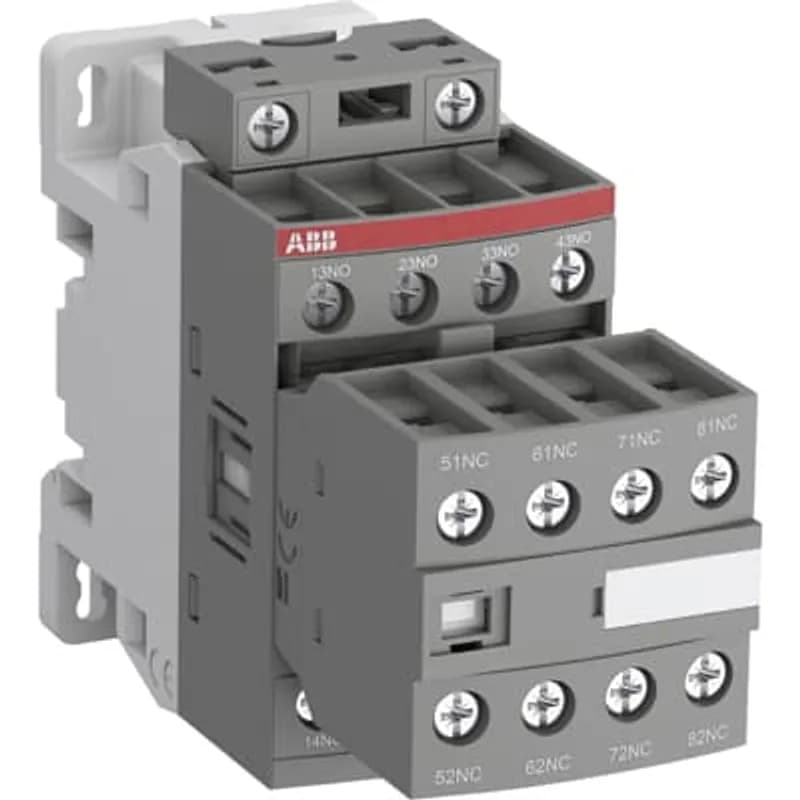 NFZB contactor relays comply with the latest railway rolling stock standards and allow installation in passengers or driver cabins for trains frequently operating tunnels or undergrounds. They are used for switching auxiliary and control circuits. Improve the compactness of the installations thanks to reduced dimension and side-by-side mounting requiring less 15% width (without spacing) from -40 °C up to +70 °C. Meet all main rollling stocks standards: IEC 60947-4-1, IEC 60947-5-1, IEC 60077-1/-2 and applicable parts of EN 50155 standards, shocks and vibration withstand conforming to IEC 61373 cat. 1, class B. Reach the highest levels in fire and smoke behaviour with compliance to European standard EN 45545-2 (HL2, HL3 hazard levels) in group mounting. Reduce train energy with lighter devices and requiring 68% less coil energy consumption in operation. Electronic coil interface handling large DC voltage fluctuation voltage, including several Uc DC control voltages used for battery supply and accepting sinusoïdal AC 50/60 Hz control supplies included inside Ucmin.... Ucmax voltage range. Max permitted AC 50/60 Hz control voltage must not be exceeded (see technical data). Wide range of auxiliary contact blocks for front and side mounting.