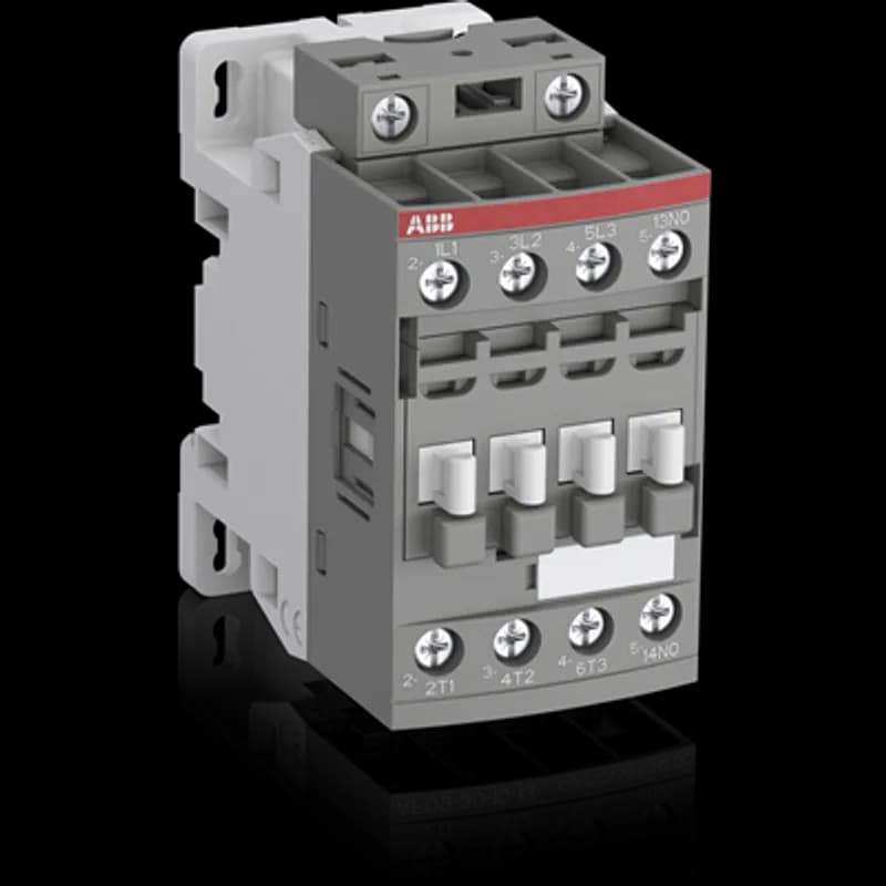 AF16 contactors are used for controlling power circuits up to 690 V AC and 220 V DC. They are mainly used for controlling 3-phase motors, non-inductive or slightly inductive loads. AF... contactors include an electronic coil interface accepting a wide control voltage Uc min. ... Uc max. Only four coils cover control voltages between 24...500 V 50/60 Hz or 20...500 V DC. AF contactors can manage large control voltage variations. One coil can be used for different control voltages used worldwide without any coil change. AF contactors have built-in surge protection and do not require additional surge suppressors. The AF... series 1-stack 3-pole contactors are of the block type design. - Main poles and auxiliary contact blocks: 3 main poles, 1 built-in auxiliary contact, front and side-mounted add-on auxiliary contact blocks (mechanically-linked auxiliary contacts compliant with Annex L of IEC 60947-5-1. N.C. mirror contacts compliant with Annex F of IEC 60947-4-1) - Control circuit: AC or DC operated - Accessories: a wide range of accessories is available.