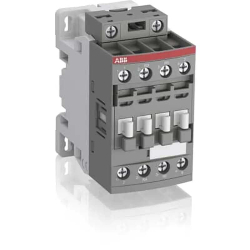 ABB - Electrification AF16-22-00-11 - AF16 4-pole contactors are used for controlling power circuits up to 690 V AC and 440 V DC. They are mainly used for controlling non-inductive or slightly inductive loads (i.e. resistance furnaces...). AF... contactors include an electronic coil interface accepting a wide control voltage Uc min. ... Uc max. Only four coils cover control voltages between 24...500 V 50/60 Hz or 20...500 V DC. AF contactors can manage large control voltage variations. One coil can be used for different control voltages used worldwide without any coil change. AF contactors have built-in surge protection and do not require additional surge suppressors. The AF... series 4-pole contactors are of the block type design. - Main poles and auxiliary contact blocks: 2 N.O. + 2 N.C. main poles, front and side-mounted add-on auxiliary contact blocks (mechanically-linked auxiliary contacts compliant with Annex L of IEC 60947-5-1. N.C. mirror contacts compliant with Annex F of IEC 60947-4-1) - Control circuit: AC or DC operated - Accessories: a wide range of accessories is available. Note: - AF..-..-..-11 not suitable for a direct control by PLC-output. - AF..-..-..-11 type available in some countries: please consult your ABB representative.