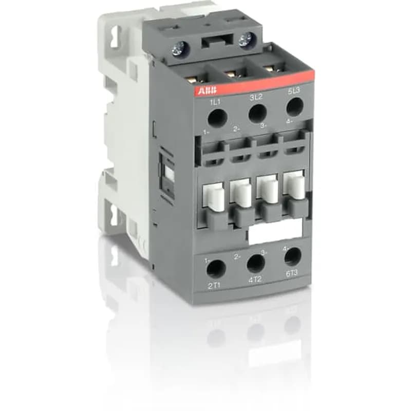 AF30B 3-pole contactors comply with the latest railway rolling stock standards and allow installation in passengers or driver cabins for trains frequently operating tunnels or undergrounds. They are mainly used for controlling 3-phase motors and power circuits up to 690 V AC and 220 V DC. Improve the compactness of the installations thanks to reduced dimension and side-by-side mounting requiring less 15% width (without spacing) from -40 °C up to +70 °C. Meet all main rollling stocks standards: IEC 60947-4-1, IEC 60947-5-1, IEC 60077-1/-2 and applicable parts of EN 50155 standards, shocks and vibration withstand conforming to IEC 61373 cat. 1, class B. Reach the highest levels in fire and smoke behaviour with compliance to European standard EN 45545-2 (HL2, HL3 hazard levels) in group mounting. Reduce train energy with lighter devices and requiring 68% less coil energy consumption in operation. Electronic coil interface accepting sinusoïdal AC 50/60 Hz control supplies included inside Ucmin.... Ucmax voltage range. Max permitted AC 50/60 Hz control voltage must not be exceeded (see technical data). Wide range of auxiliary contact blocks for front and side mounting.