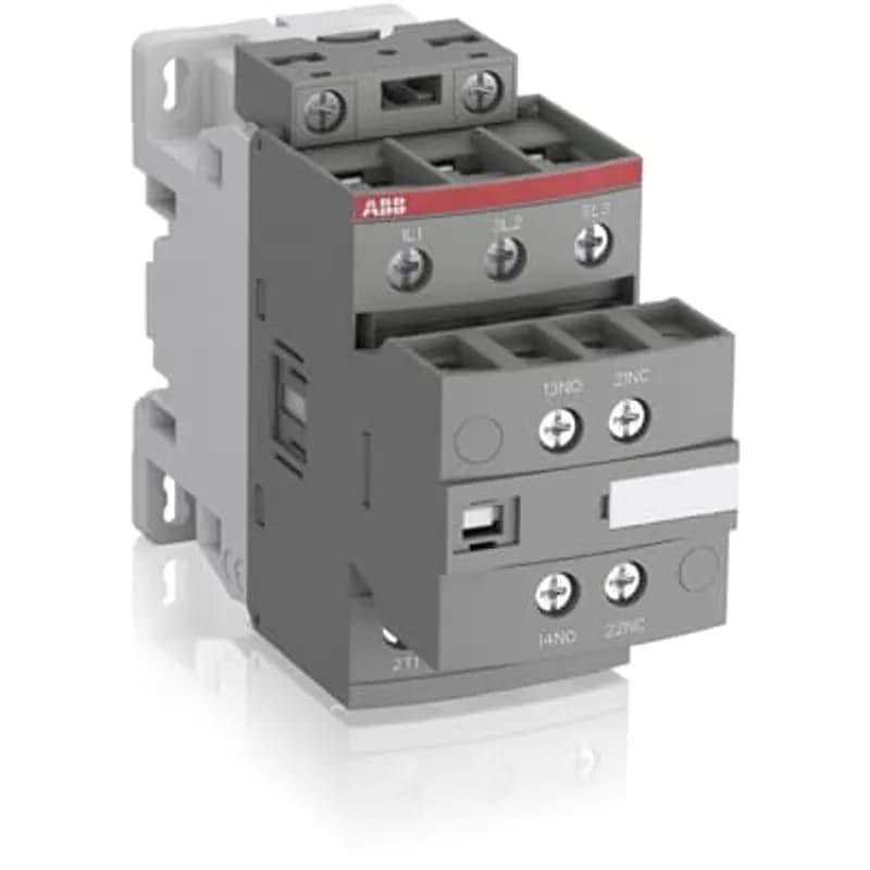 AF30 contactors are used for controlling power circuits up to 690 V AC and 220 V DC. They are mainly used for controlling 3-phase motors, non-inductive or slightly inductive loads. AF... contactors include an electronic coil interface accepting a wide control voltage Uc min. ... Uc max. Only four coils cover control voltages between 24...500 V 50/60 Hz or 20...500 V DC. AF contactors can manage large control voltage variations. One coil can be used for different control voltages used worldwide without any coil change. AF contactors have built-in surge protection and do not require additional surge suppressors. The AF... series 2-stack 3-pole contactors are of the block type design. - Main poles and auxiliary contact blocks: 3 main poles with a non-removable front-mounted 1 N.O. + 1 N.C. auxiliary contact block, side-mounted add-on auxiliary contact blocks (mechanically-linked auxiliary contacts compliant with Annex L of IEC 60947-5-1 including the "Mechanically Linked" symbol on the contactor side. N.C. mirror contacts compliant with Annex F of IEC 60947-4-1) - Control circuit: AC or DC operated - Accessories: a wide range of accessories is available. Note: 2-stack contactors available in some countries: please consult your ABB representative.