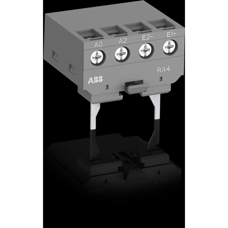 ABB - Electrification AF-RA4 - Remove the coil terminal block from the contactor and clip the interface relay without any screwing operation.