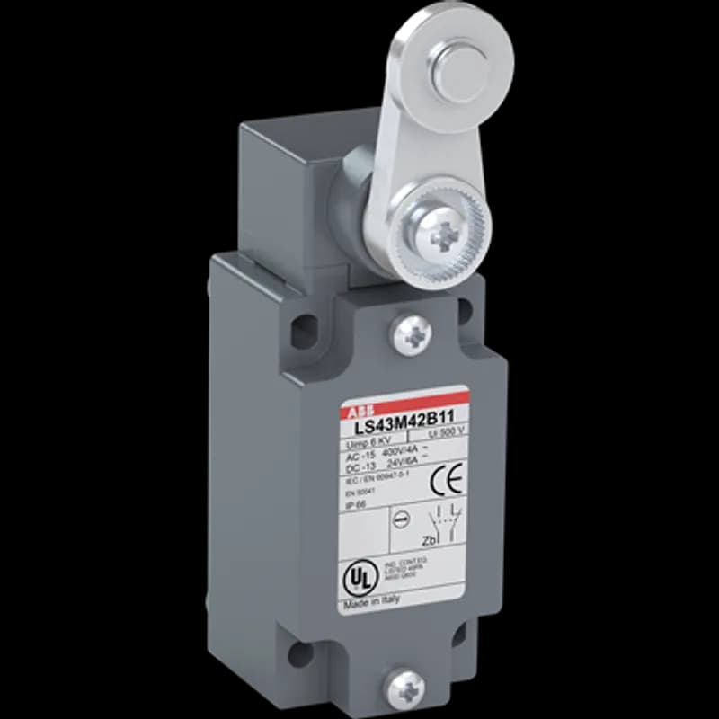 ABB - Electrification LS45M42D11 - LMT SW 40MM 22MM SS ROLLER LVR