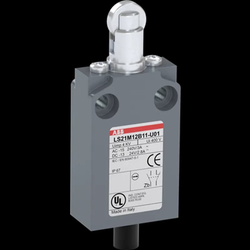 ABB - Electrification LS21M12B11-U01 - LMT SW MIN 30MM MTL RLR PLNGR