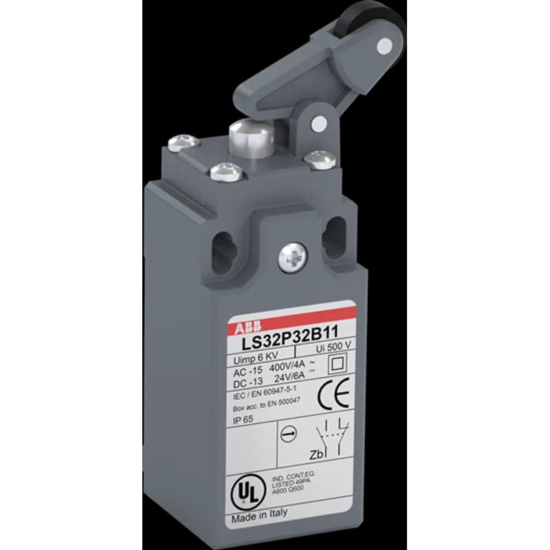 ABB - Electrification LS35P32D11-R - LMT SW 30MM ROLL LEVER PLNGR