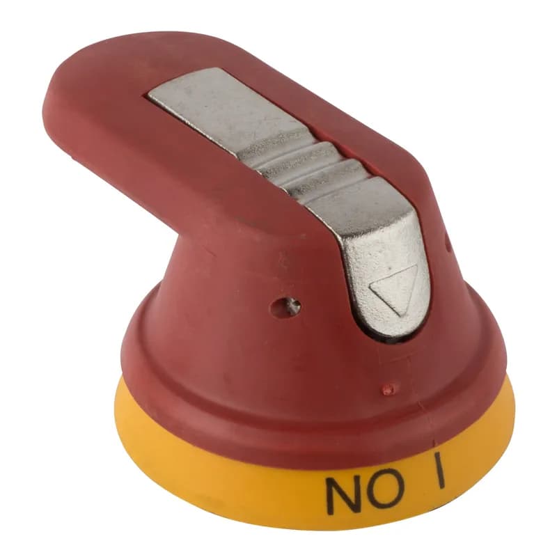 Pistol type plastic handle with metallic hasp