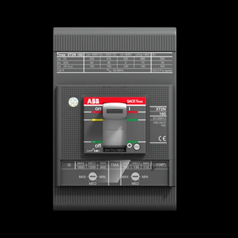 C.BREAKER TMAX XT2N 125 UL/CSA FIXED THREE-POLE WITH FRONT TERMINALS AND THERMOMAGNETIC RELEASE TMA R 90 I3=450...900 A