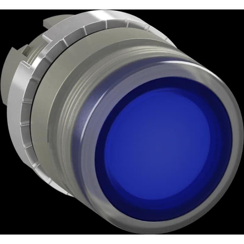 P/BUTT ILL FLUSH BLUE GLASS LENS
