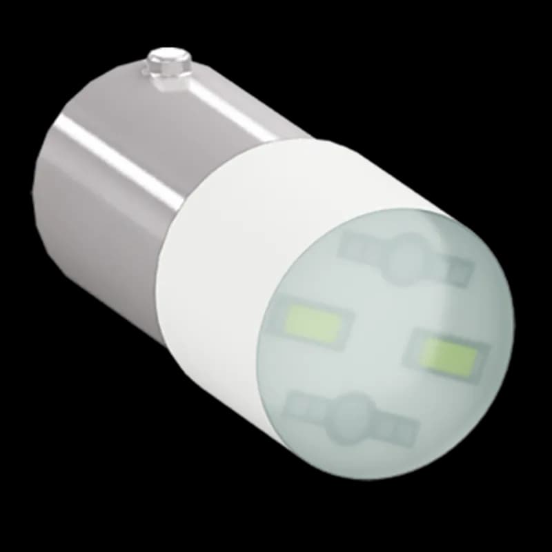 YELLOW LED BULB 110-120VAC BA9S