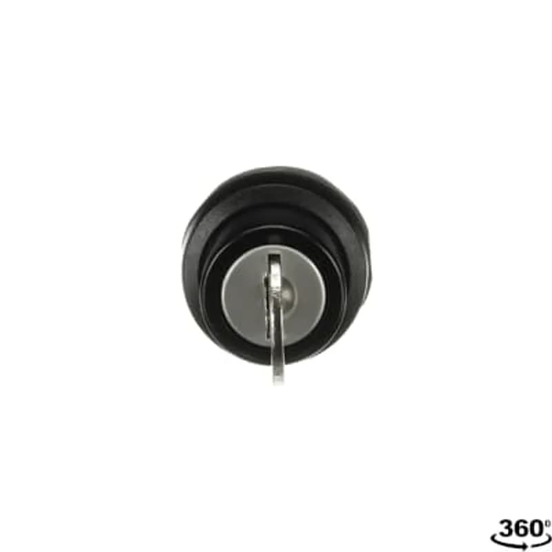ABB - Electrification M2SSK2-101 - Modular Selector Switch - 2-Pos Maintained - Key - Black/Key - Non-illuminated - Black plastic - No contact block