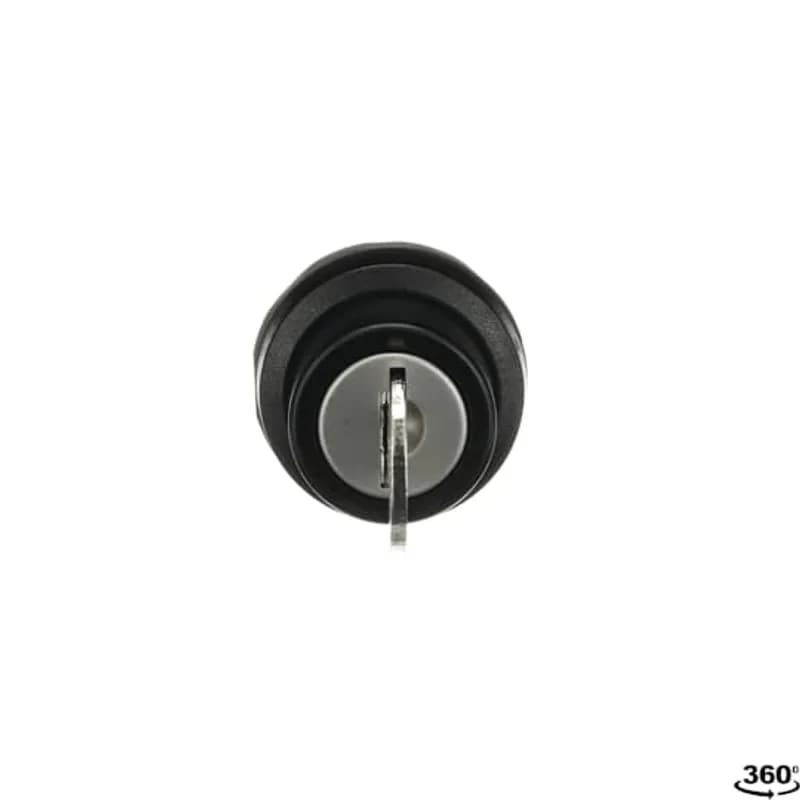 ABB - Electrification M2SSK2-103 - Modular Selector Switch - 2-Pos Maintained - Key - Black/Key - Non-illuminated - Black plastic - No contact block