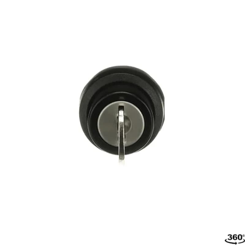 ABB - Electrification M2SSK2-104 - Modular Selector Switch - 2-Pos Maintained - Key - Black/Key - Non-illuminated - Black plastic - No contact block