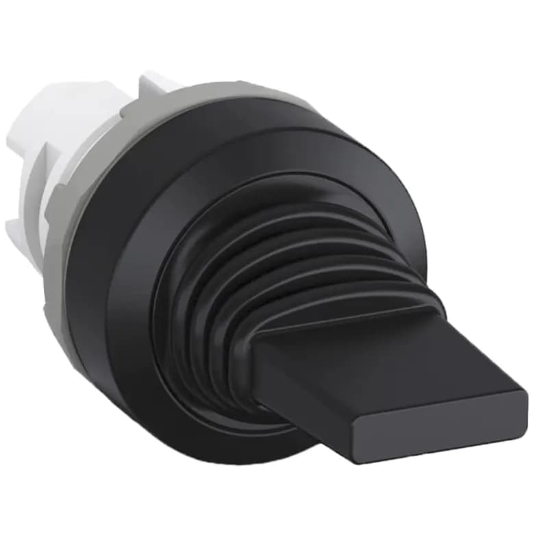 ABB - Electrification MTS3-10B - Modular Toggle Switch - 3-Pos Maintained - Toggle - Black - Non-illuminated - Black plastic - No contact block