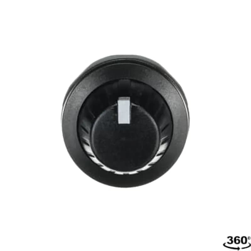 ABB - Electrification KT-100B - Modular Potentiometer - Knob - Black - Non-illuminated - Black Plastic Bezel