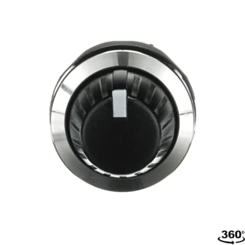 ABB - Electrification KT-300B - Modular Potentiometer - Knob - Black - Non-illuminated - Chrome Metal Bezel