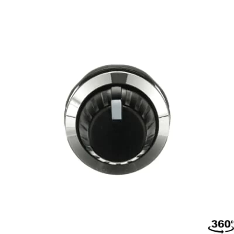 ABB - Electrification MT-305B - Modular Potentiometer - Resistor 5 kOhm - Knob - Black - Non-illuminated - Chrome Metal Bezel