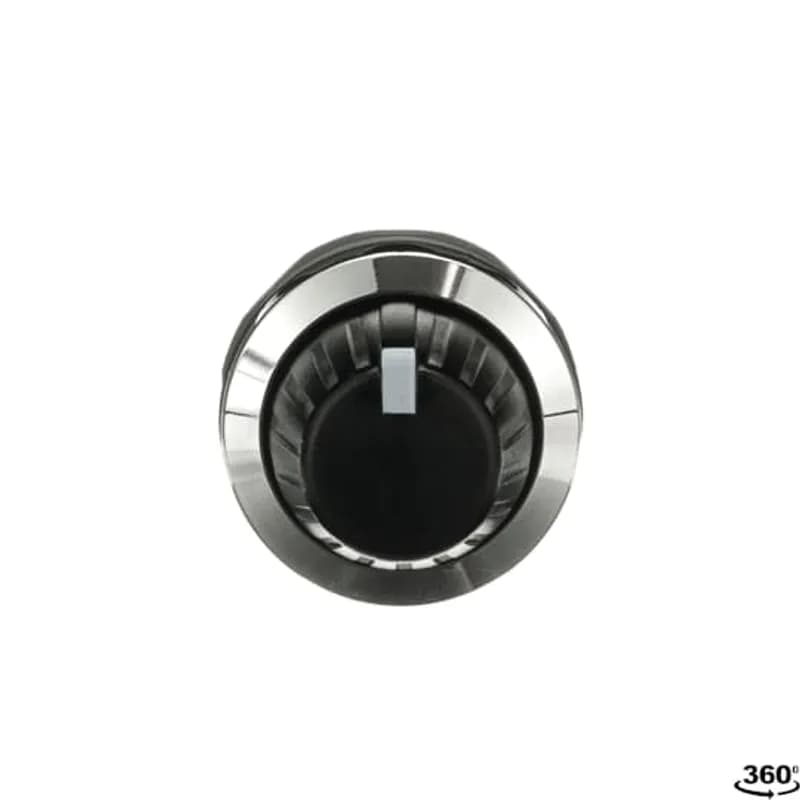 ABB - Electrification MT-310B - Modular Potentiometer - Resistor 10 kOhm - Knob - Black - Non-illuminated - Chrome Metal Bezel