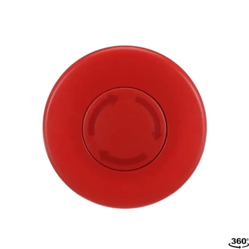 Modular Emergency Stop - Twist release - Mushroom 60mm - Red - Non-illuminated - Black - No contact block