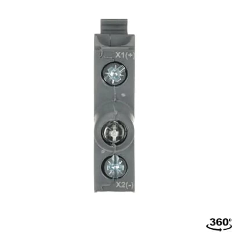 Modular LED block - 12V DC, integrated LED - Green - Illuminated