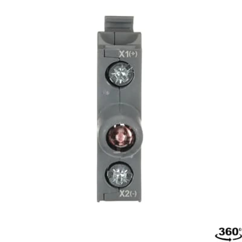 Modular LED block - 12V DC, integrated LED - Red - Illuminated