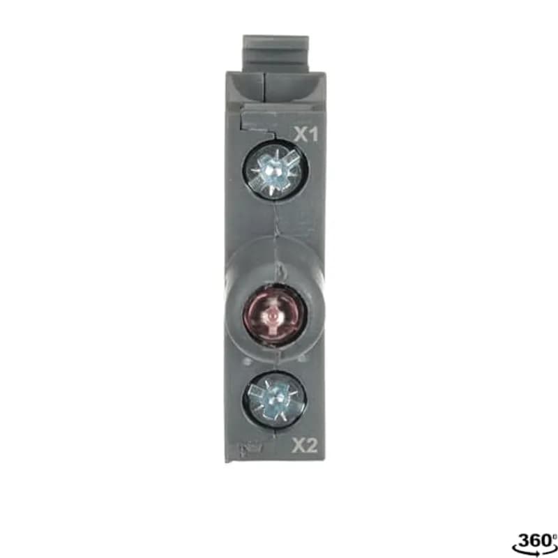 Modular LED block - 24V AC / DC, integrated LED - Red - Illuminated