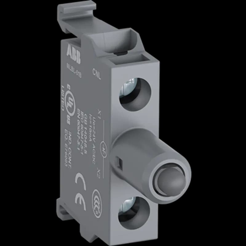 Modular LED block - 220 V DC, integrated LED - Green - Illuminated